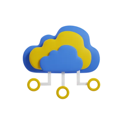 Cloud Computing  3D Icon