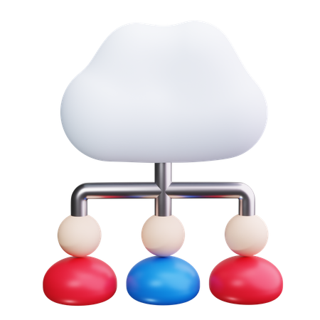 Cloud Computing  3D Icon