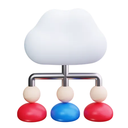 Cloud Computing  3D Icon