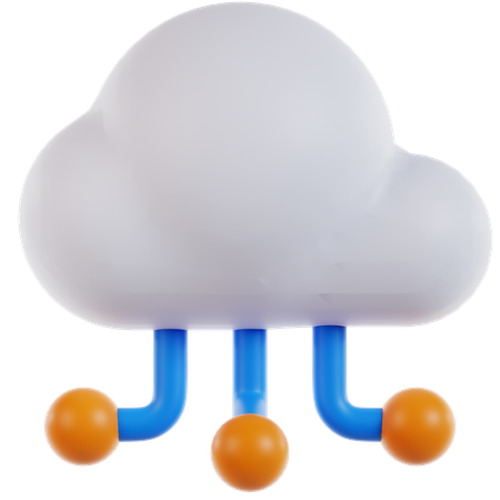 Cloud Computing  3D Icon
