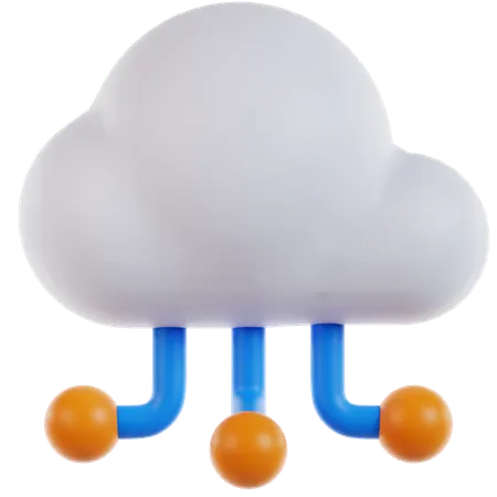 Cloud Computing  3D Icon