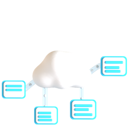 Cloud Computing  3D Icon