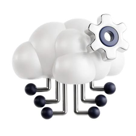 Cloud Computing  3D Icon