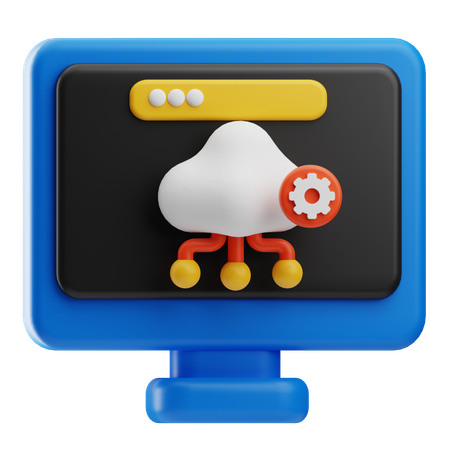 Cloud Computing  3D Icon