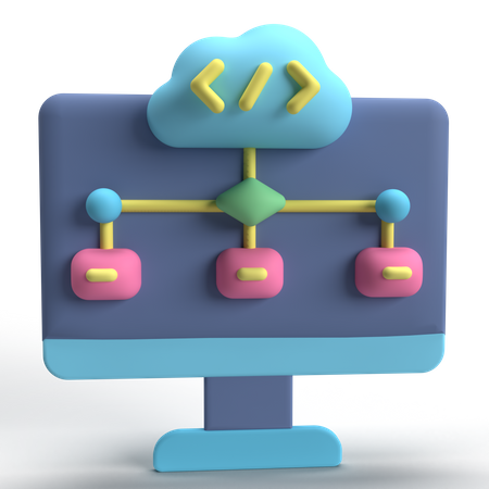 Cloud Computing  3D Icon