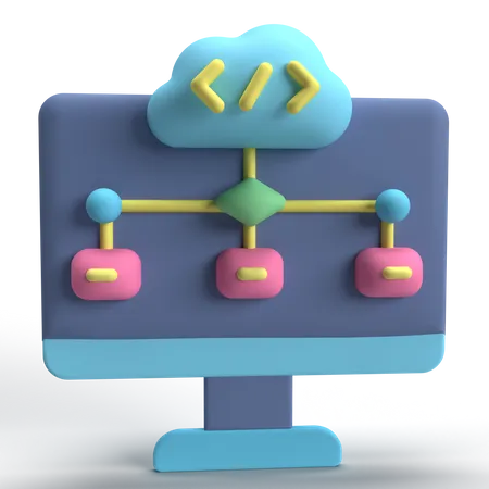 Cloud Computing  3D Icon