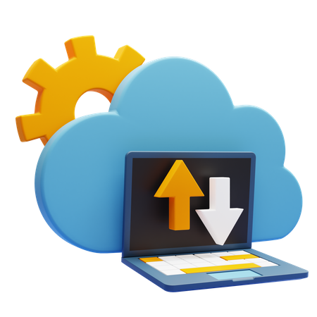 Cloud Computing  3D Icon