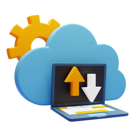 Cloud Computing  3D Icon