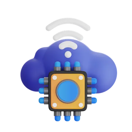 Cloud Computing  3D Icon