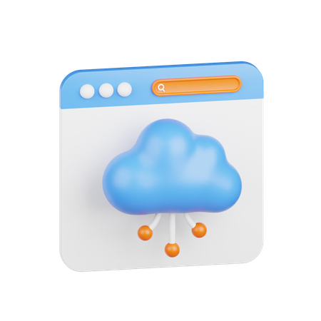 Cloud Computing  3D Icon