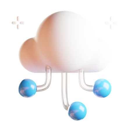 Cloud Computing  3D Icon