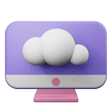 Cloud Computing  3D Icon