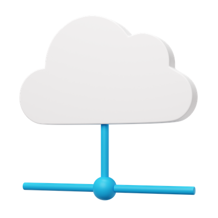 Cloud computing  3D Icon