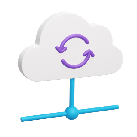 Cloud computing  3D Icon