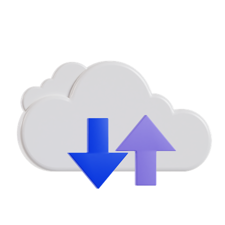 Cloud computing  3D Icon