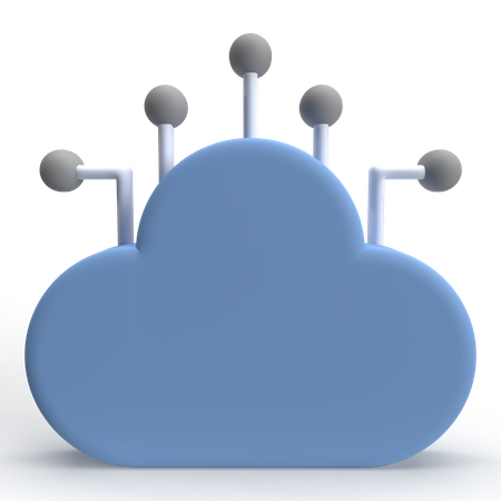 Cloud Computing  3D Icon