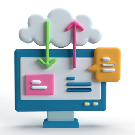 Cloud Computing  3D Icon