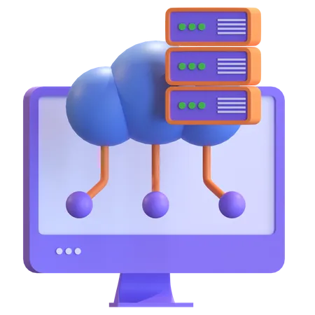 Cloud Computing  3D Illustration