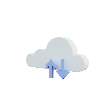 Cloud computing  3D Illustration