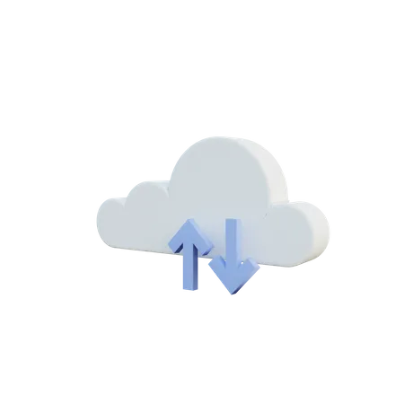 Cloud computing  3D Illustration