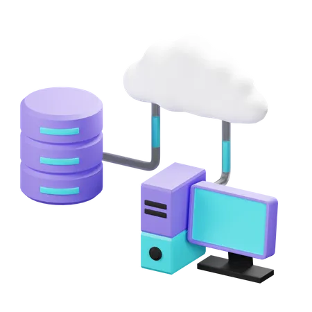 Cloud Computing 3D Icon