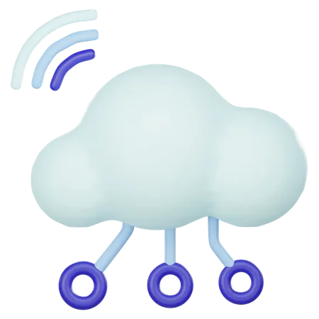 3 D Cloud Computing Technology 3D Icon