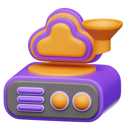 Cloud-Computing-Filter  3D Icon