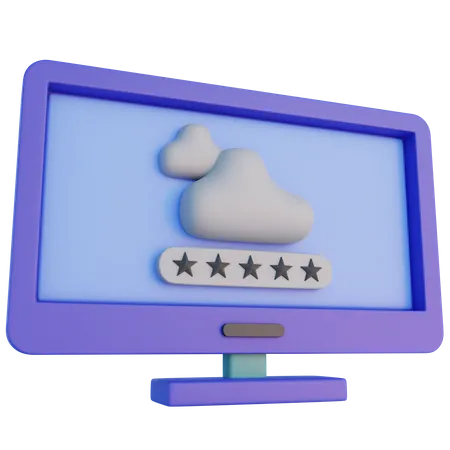 Cloud Computing Login  3D Icon