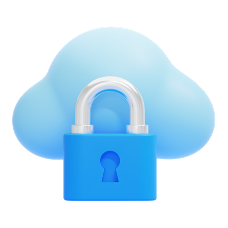 Cloud Computing-Sicherheit  3D Icon