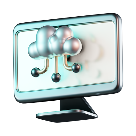 Cloud-Computing-System  3D Icon