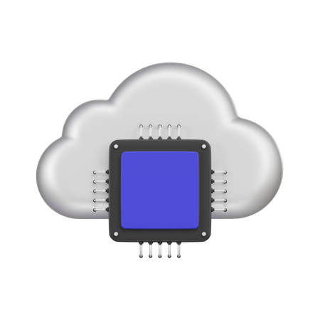 Cloud Computing Unit  3D Icon