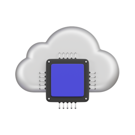 Cloud Computing Unit  3D Icon