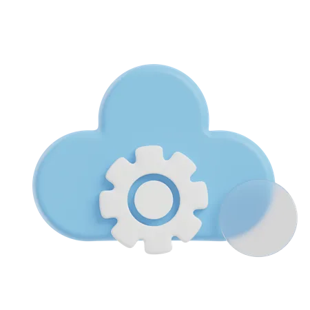 Cloud Configuration  3D Illustration