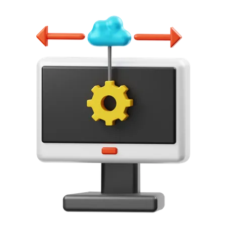 Cloud Configuration  3D Illustration