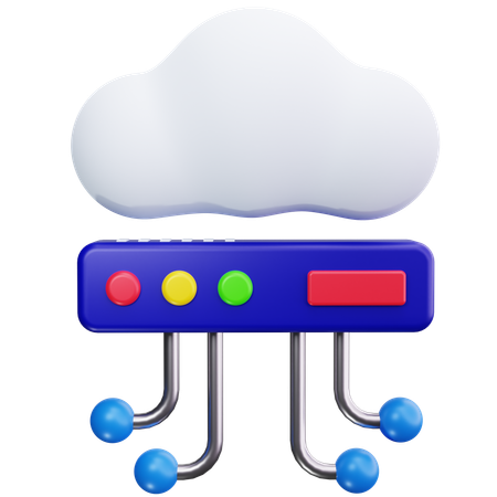 Cloud Connect  3D Icon
