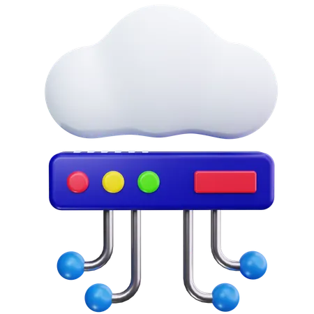 Cloud Connect  3D Icon