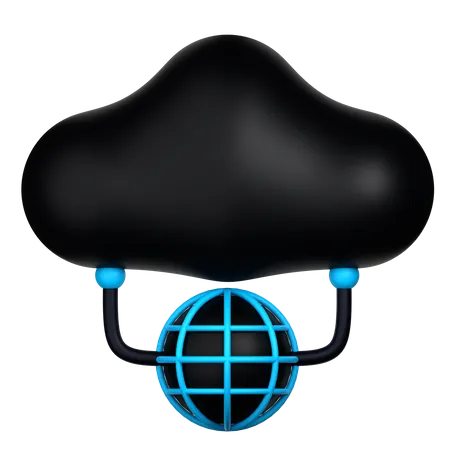 Cloud Connection  3D Icon