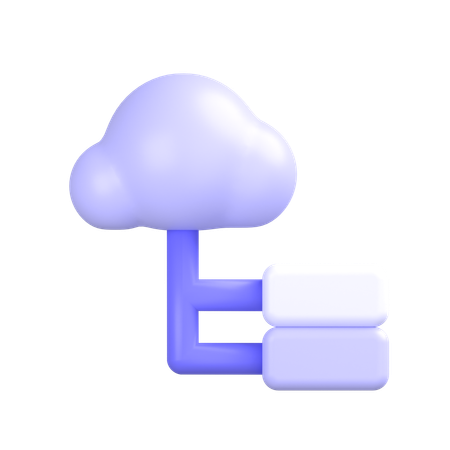 Cloud Connection  3D Icon