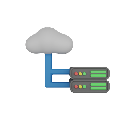 Cloud Connection  3D Icon