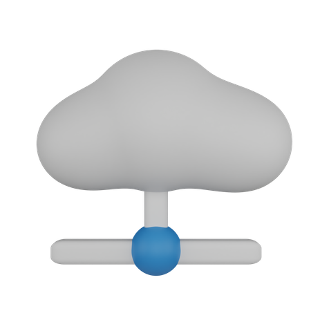 Cloud Connection  3D Icon