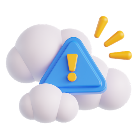 Cloud Connection Error  3D Icon