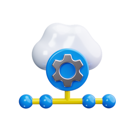 Cloud Connectivity  3D Icon