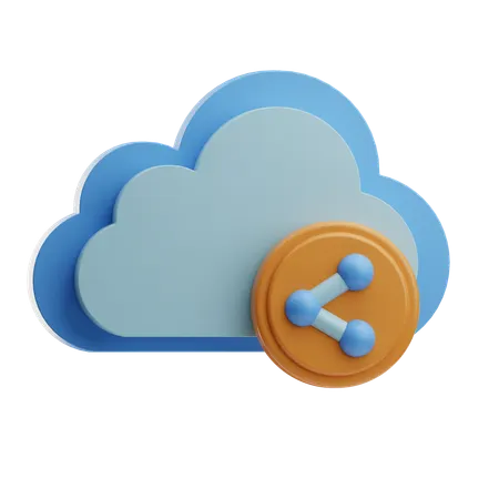 Cloud Connectivity  3D Icon