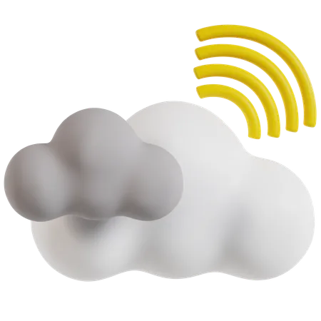 Cloud Connectivity Enhanced  3D Icon