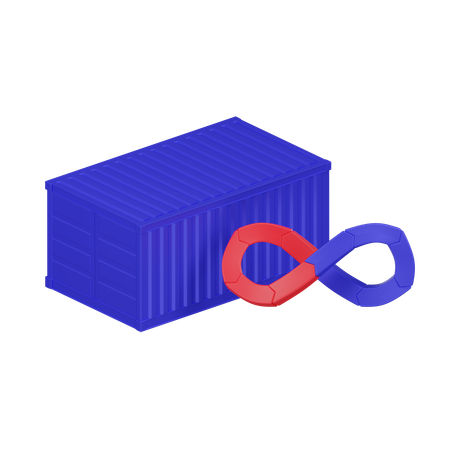 Cloud Container Devops  3D Icon