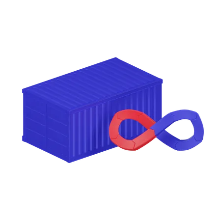 Transform Your Projects With A 3 D Cloud Container Dev Ops Icon Symbolizing Seamless Integration And Innovation Ideal For Web Presentations And Tech Designs Elevate Your Visuals With Modern Sophistication 3D Icon