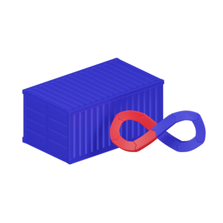 Cloud Container Devops  3D Icon