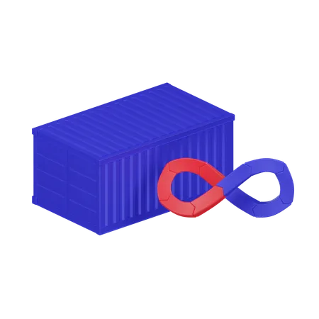 Cloud Container Devops  3D Icon