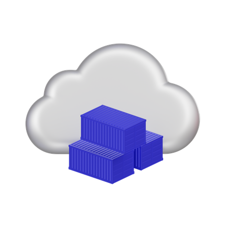 Cloud Container Platform  3D Icon