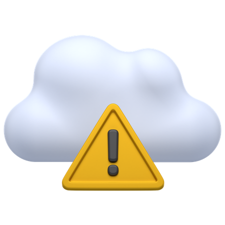 Cloud Danger  3D Icon